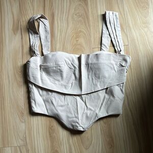 PARTHEA ZIP BACK TUBE TOP CORSET SIZE XL